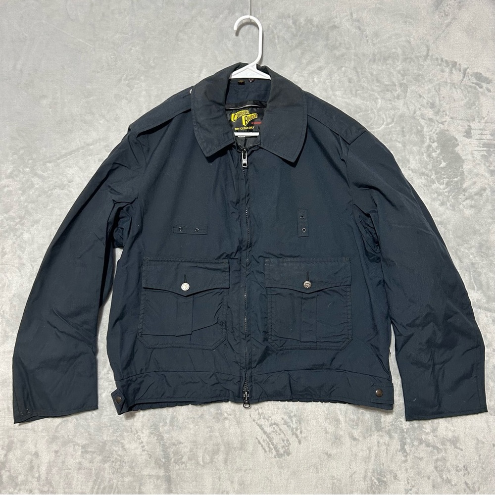 Vintage Gerber Cordura Raider Black Utility field Jacket Coat 44 R (large)